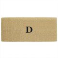 Nedia Home Nedia Home O2133D Heavy Duty Coir Mat - 24 In. x 57 In. No Border- Monogrammed D O2133D
